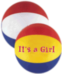 beach balls, inflated beach balls